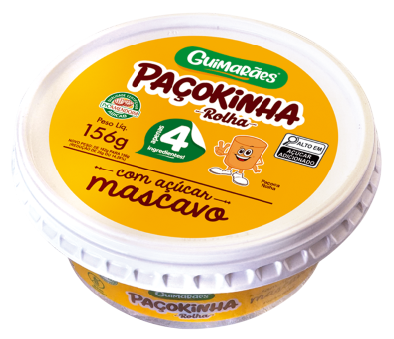Embalagem de Paçoca Rolha com Açúcar Mascavo