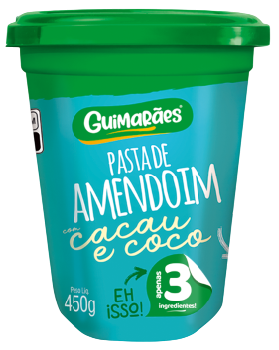 Embalagem de Pasta de Amendoim com Cacau e Coco