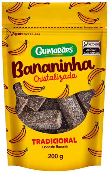 Embalagem de Bananinha Cristalizada