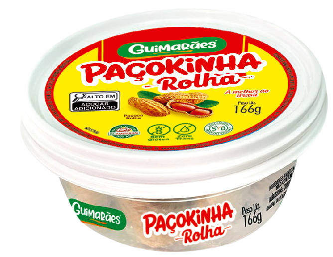 Embalagem de Paçokinha Rolha Pote 166g