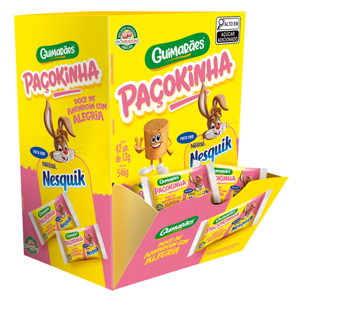 Embalagem de Paçokinha Nesquik Display